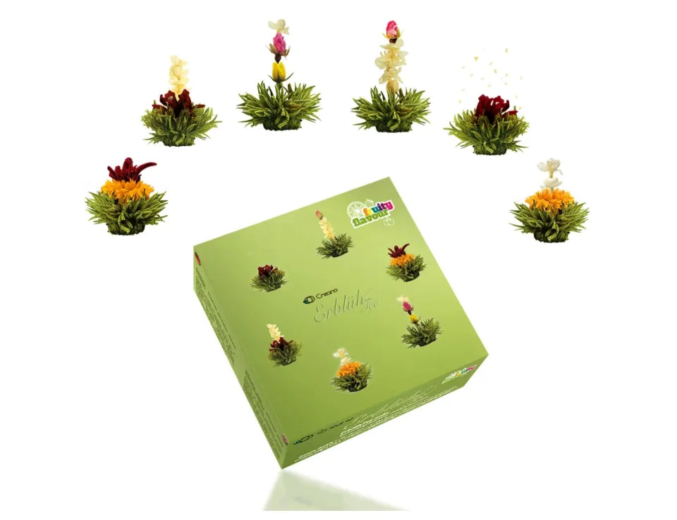 Blommande grönt te
