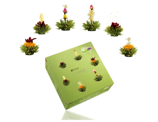 Blommande grönt te